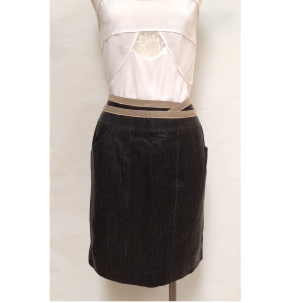 CHANEL Leather Skirt